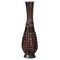 Uniquewise Antique Trumpet Style Floor Vase, For Entryway or Living Room, Brown 36" Tall Bamboo QI004080 - alternate 3